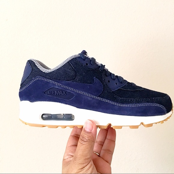 Nike Air Max 90 Denim Special Edition NWT Details about Nike Air Max 90 SE Binary Blue Denim and Suede Womens Size 7.5